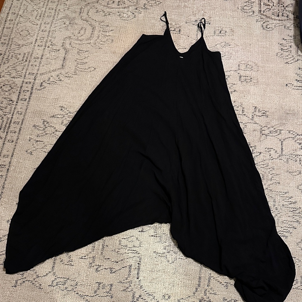 silence + noise Black Spaghetti Strap Pantsuit size M